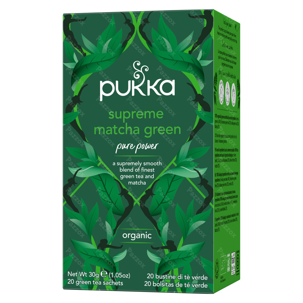 Pukka Supreme Matcha Groene Biologische Thee 20 Zakjes