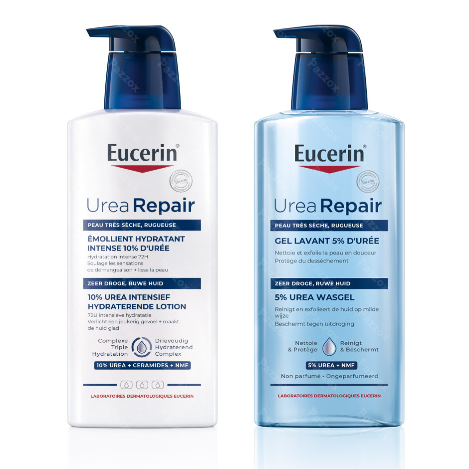 UreaRepair Wasgel + Intens Hydraterende Lotion Duo-pakket
