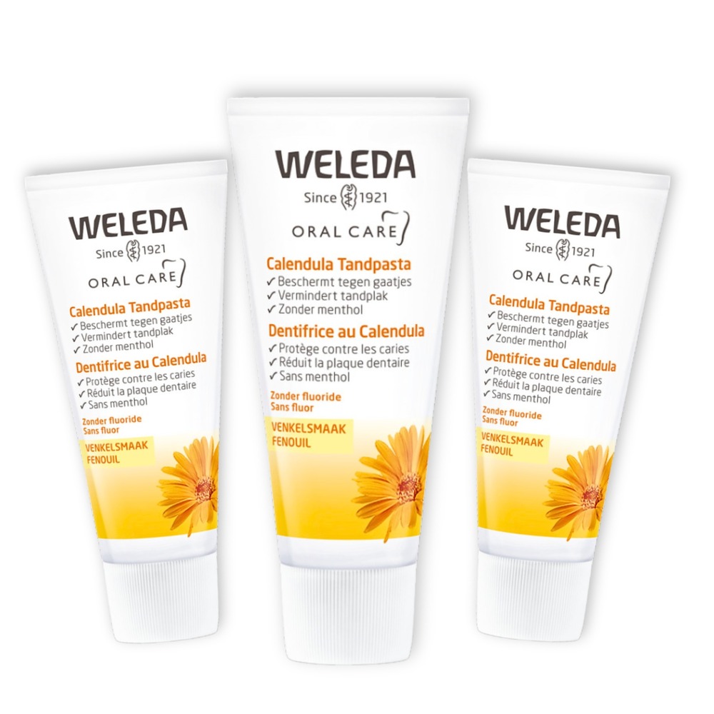 Weleda Calandula Tandpasta 3 x 75ml Promopakket