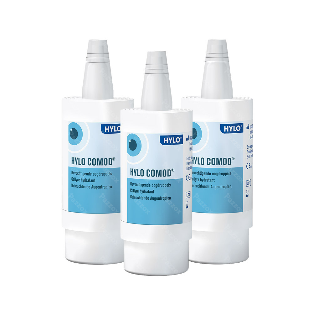 Hylo Comod Bevochtigende Oogdruppels 3 x 10 ml Promopakket