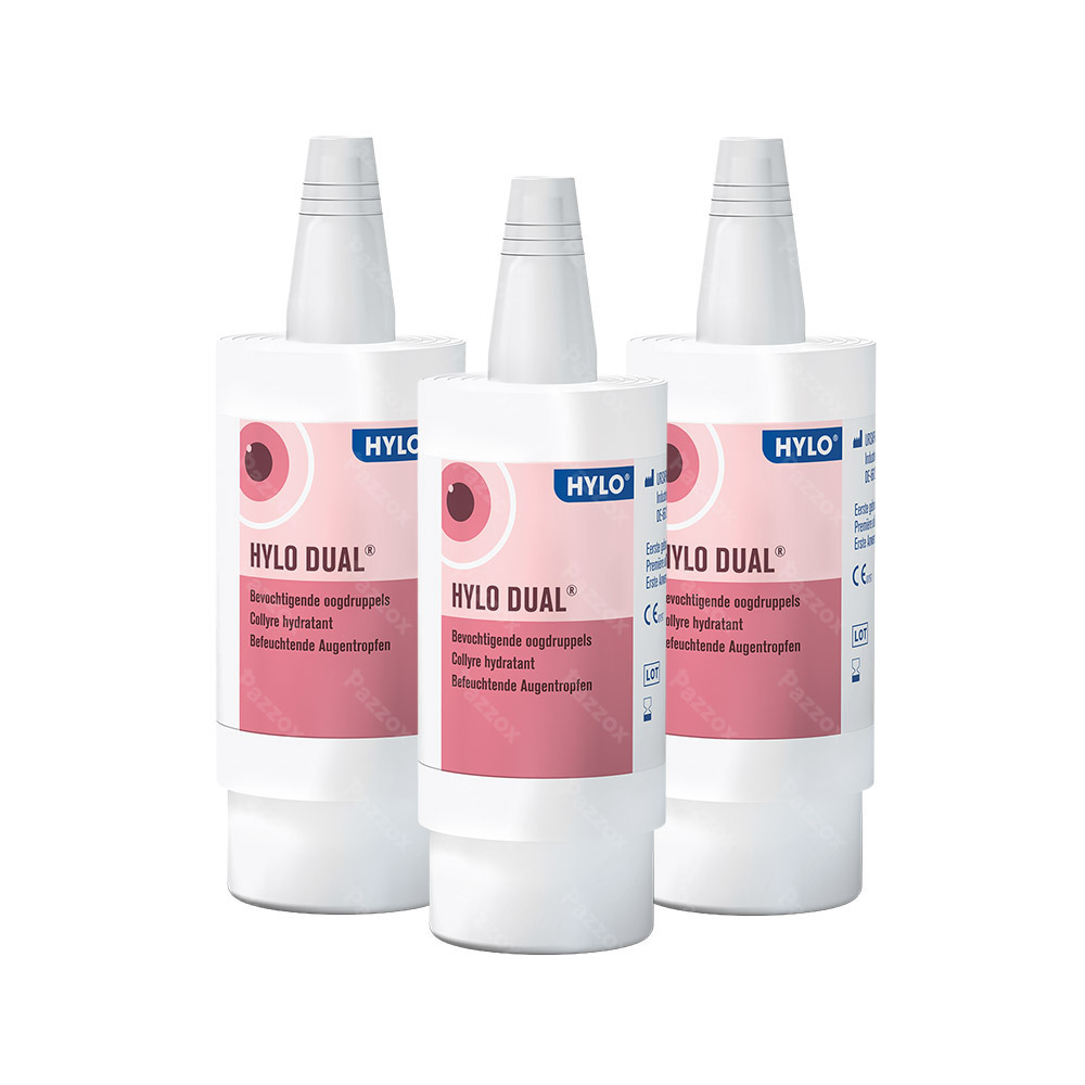 Hylo Dual Bevochtigende Oogdruppels 3 x 10 ml Promopakket