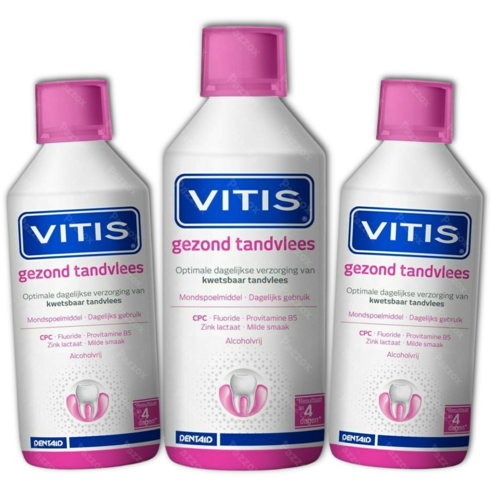 Vitis Gezond Tandvlees Mondspoeling 3 x 500ml Promopakket afbeelding