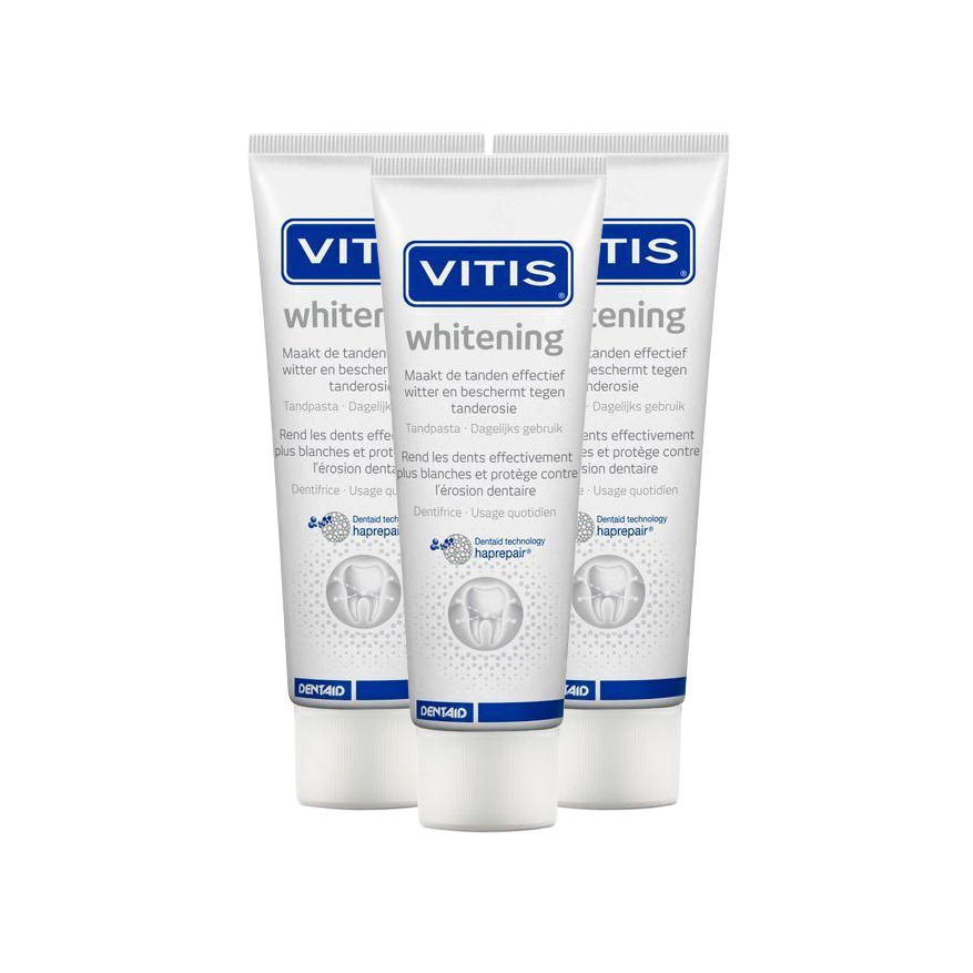 Vitis Whitening Tandpasta 3 x 75ml Promopakket