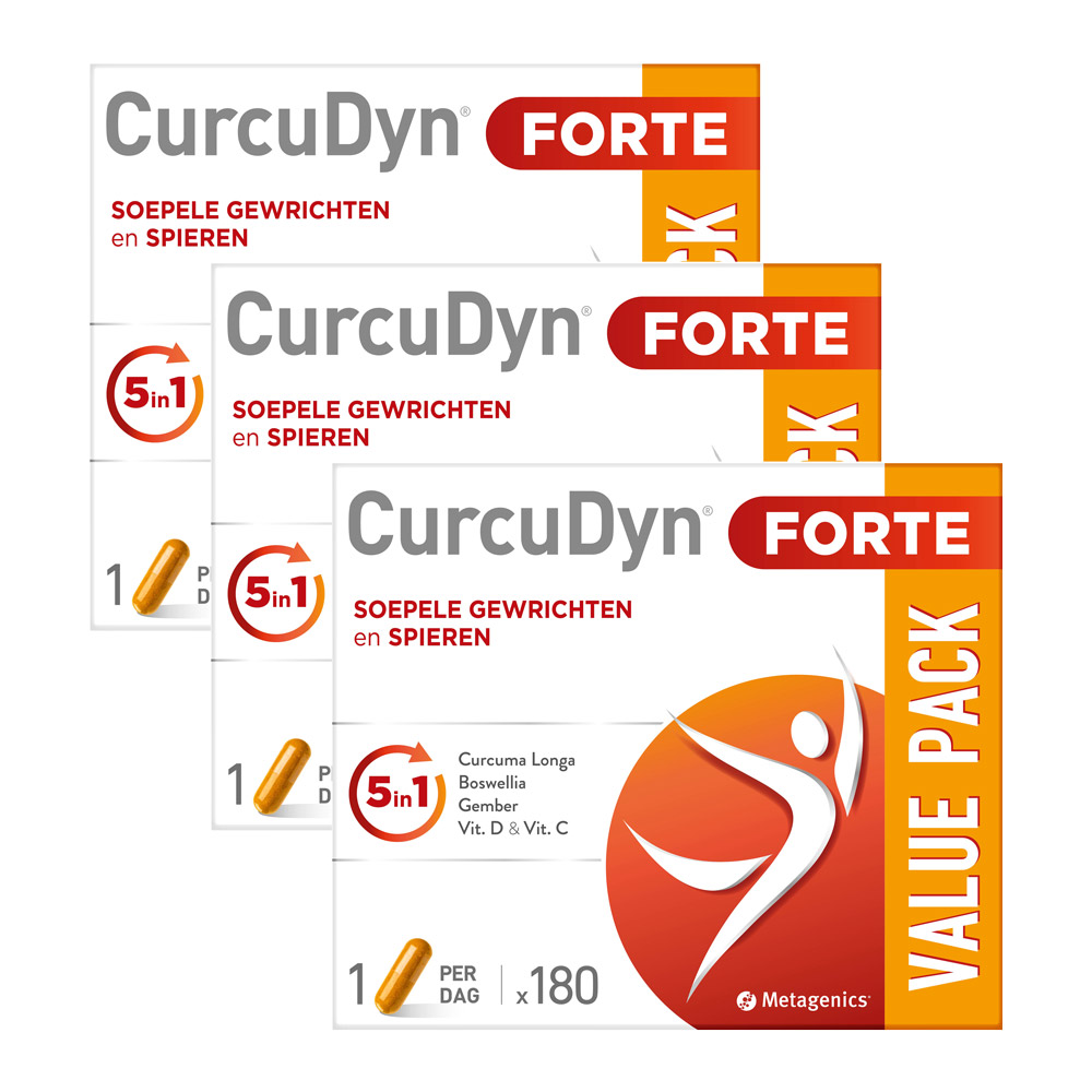 Metagenics Curcudyn Forte 3 x 180 Tabletten Promopakket afbeelding