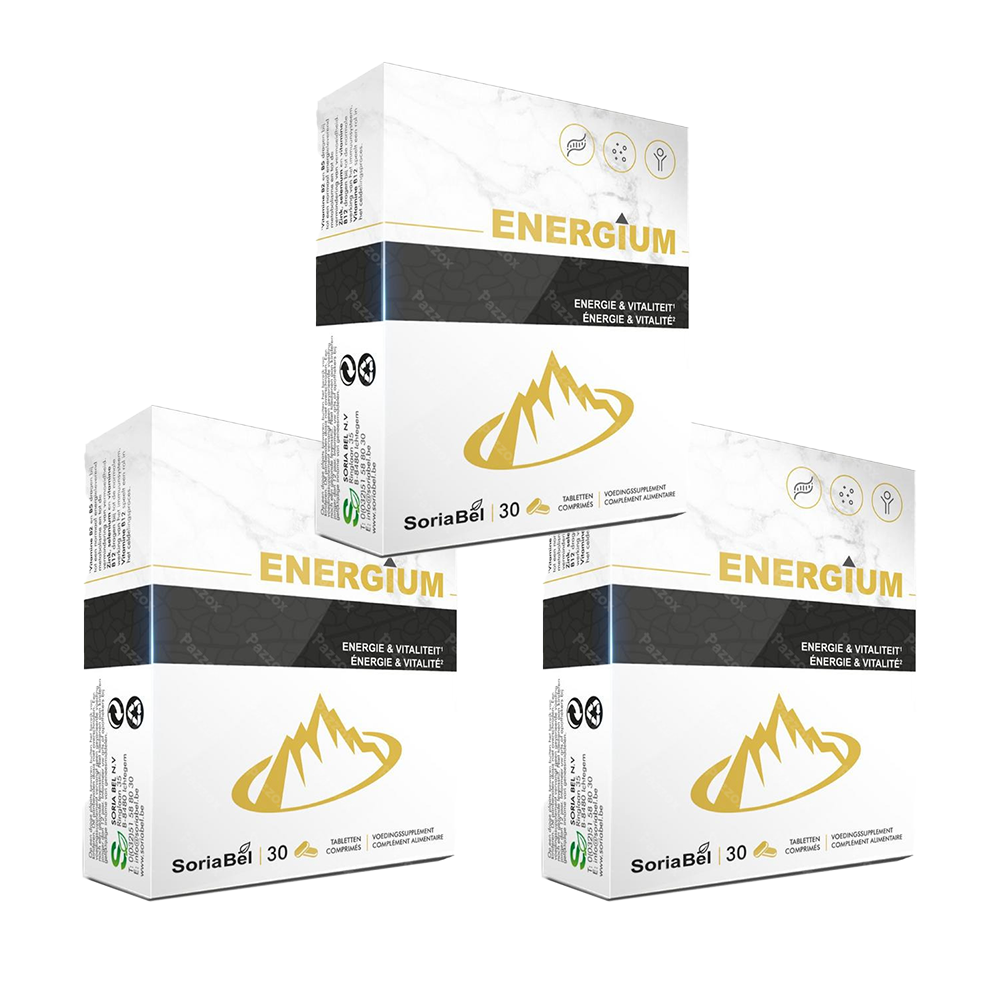 SoriaBel Energium 1000mg 3 x 30 Tabletten Promopakket afbeelding