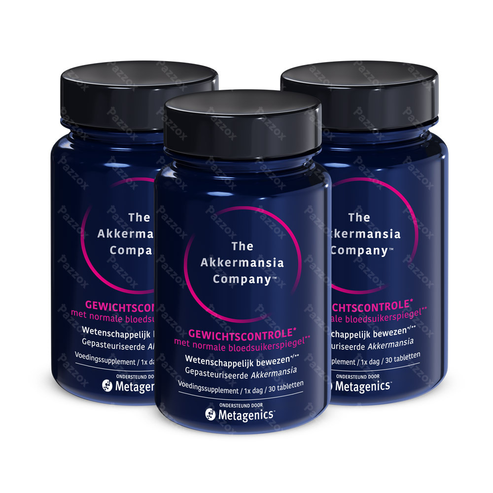 The Akkermansia Company Gewichtscontrole 3 x 30 Tabletten Promopakket