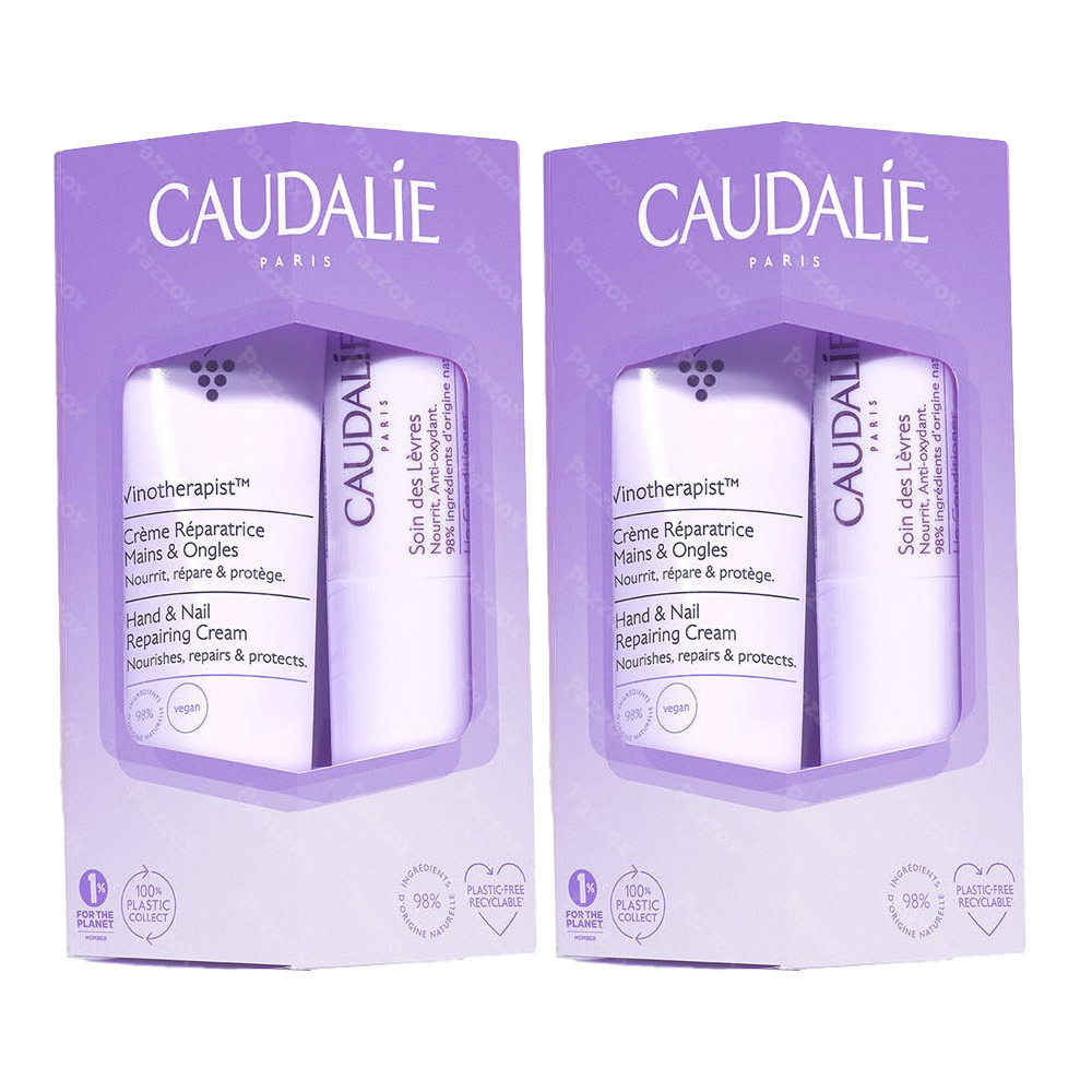 Caudalie Duo Handen 30ml & Lippen 4,5g Vinotherapist 1+1 Gratis