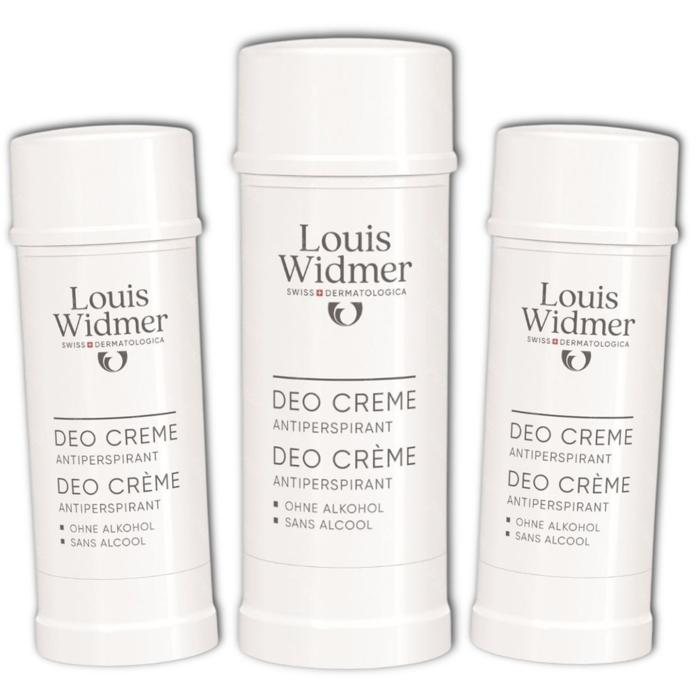 Louis Widmer Deo Crème Antiperspirant Met Parfum 3 x 40ml Promopakket